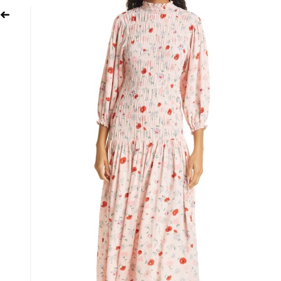SAMSOE Dresses & Skirts - Samsoe Samsoe Womens Sarami Pink Garden Dress Sz L